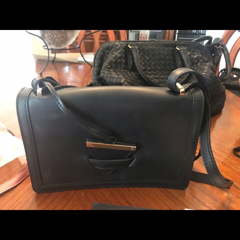 Camelia Roma 2WAY Plain Leather Shoulder Bag